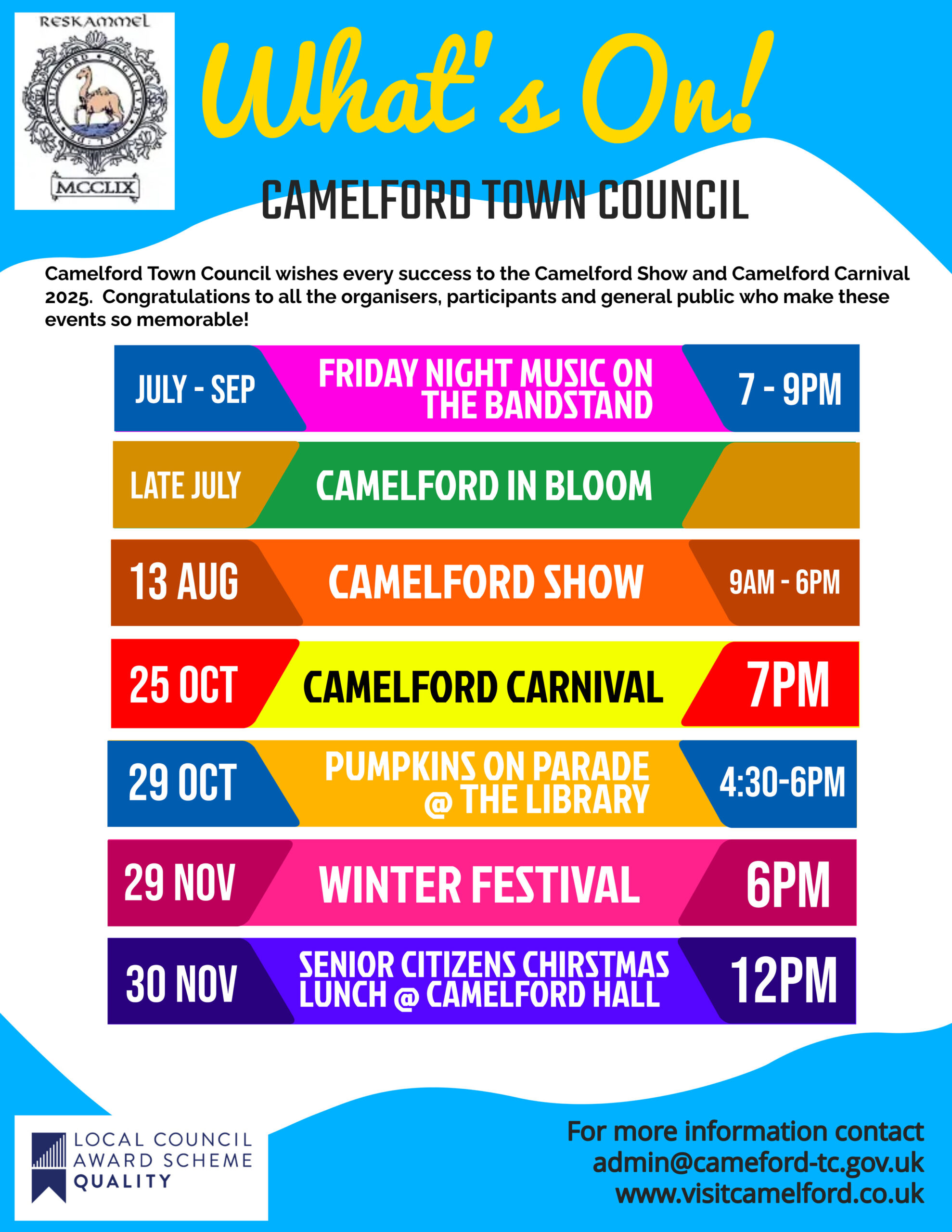 What's on Camelford 2025
